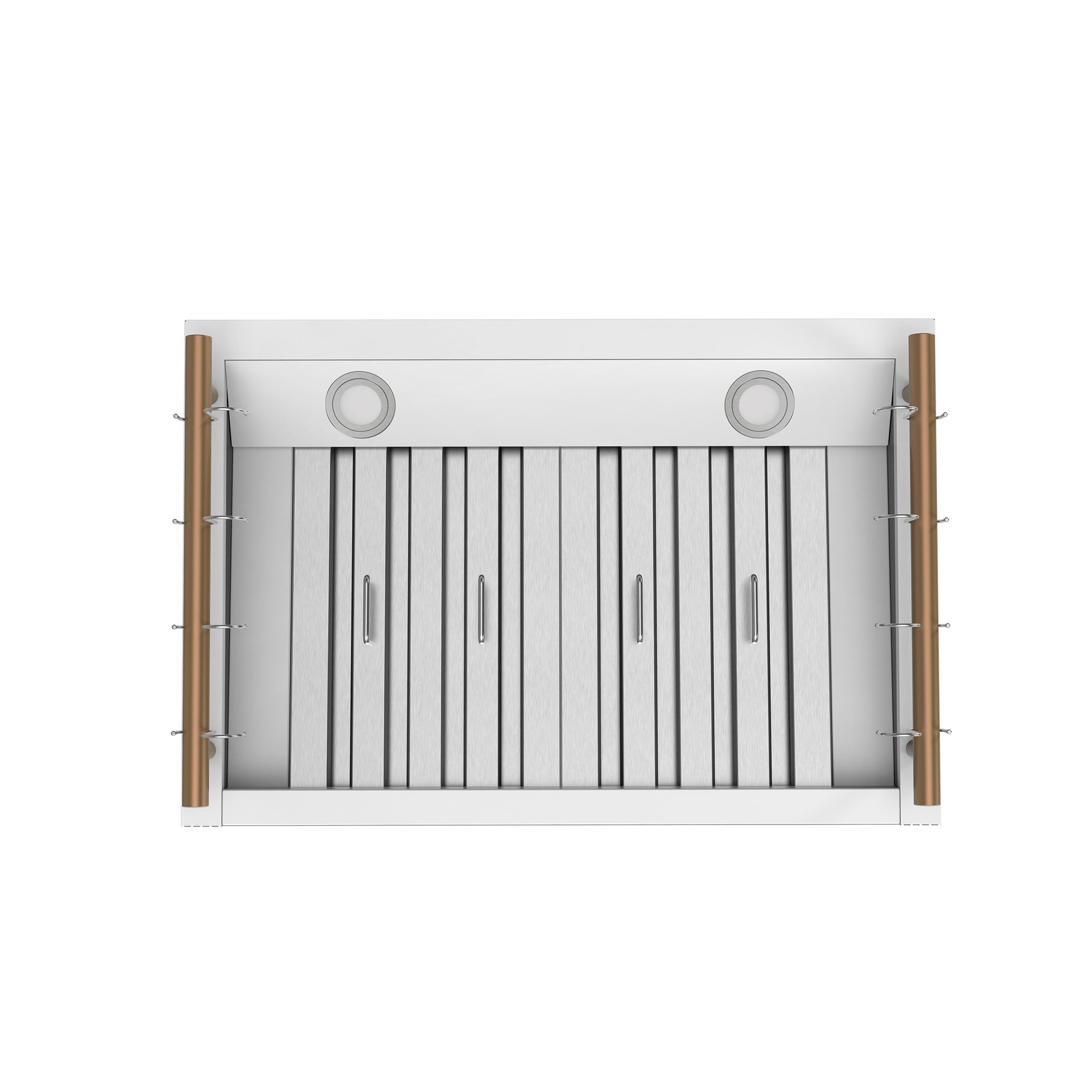Forno Venezia 30 Inch Wall-Mounted Range Hood in White with Touch Controls and Baffle Filters - BonPrix Électroménagers