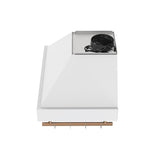 Forno Venezia 30 Inch Wall-Mounted Range Hood in White with Touch Controls and Baffle Filters - BonPrix Électroménagers