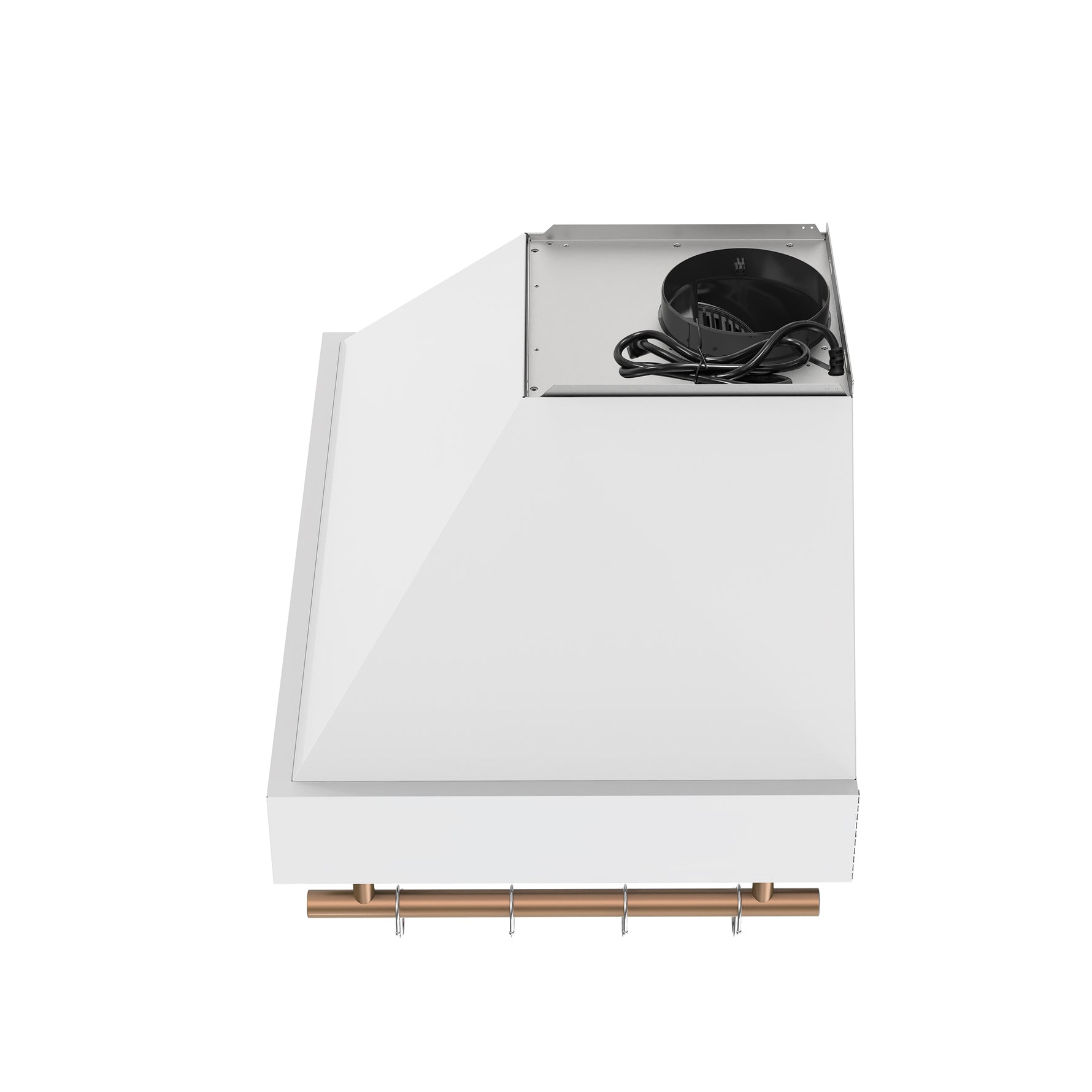 Forno Venezia 30 Inch Wall-Mounted Range Hood in White with Touch Controls and Baffle Filters - BonPrix Électroménagers