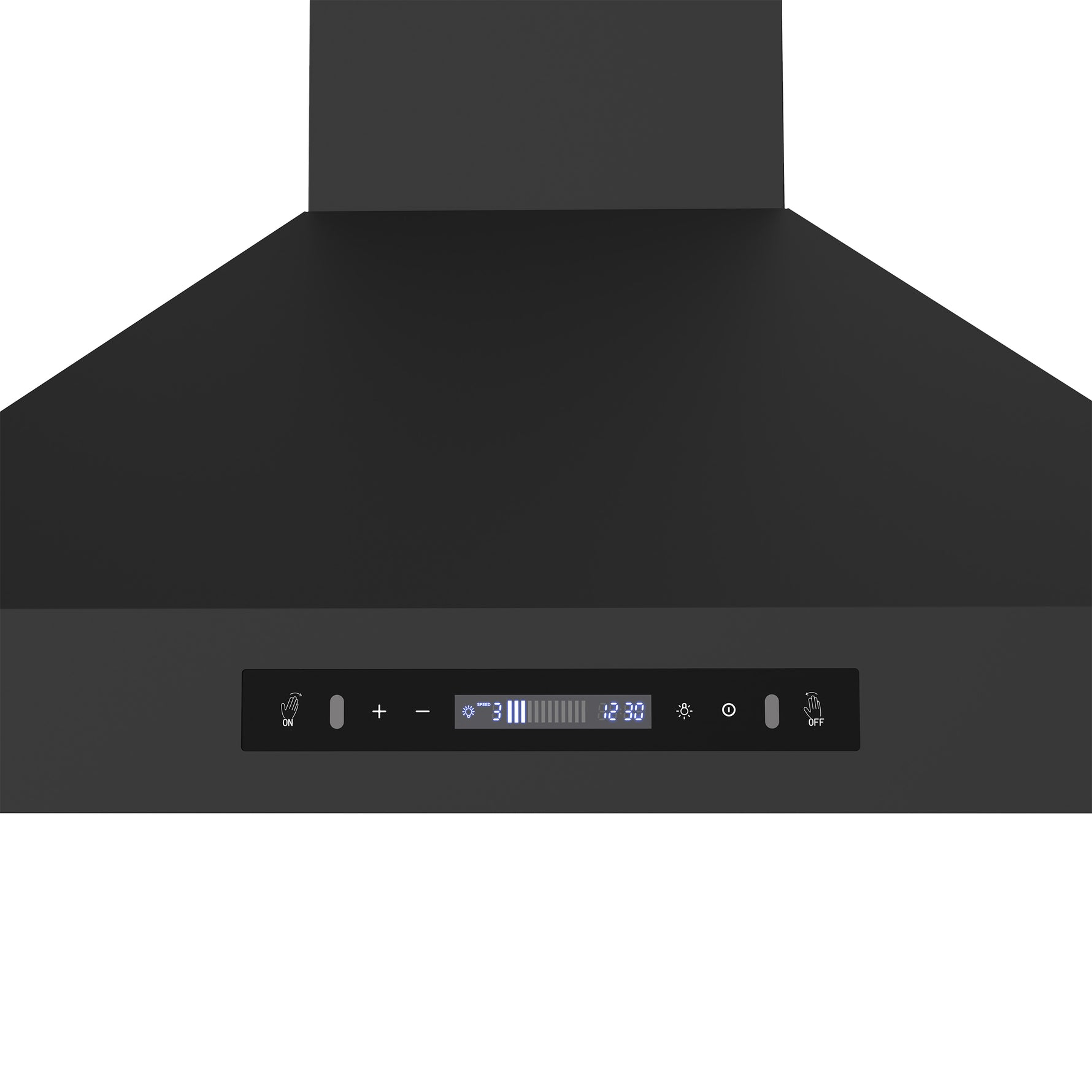 Forno Venezia 36 Inch Wall-Mounted Range Hood in Black with Touch Controls and Baffle Filters - BonPrix Électroménagers