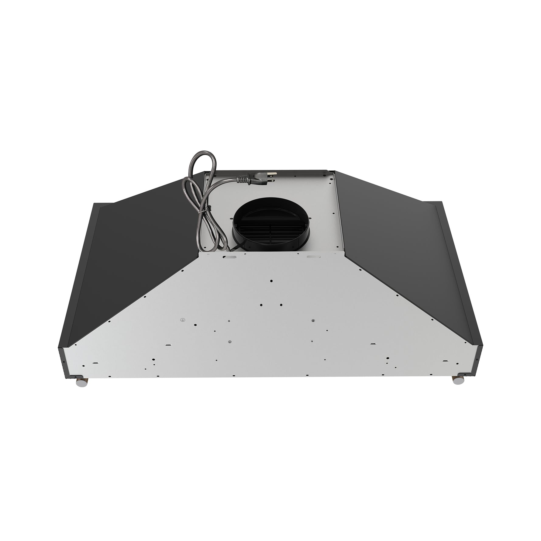 Forno Venezia 36 Inch Wall-Mounted Range Hood in Black with Touch Controls and Baffle Filters - BonPrix Électroménagers