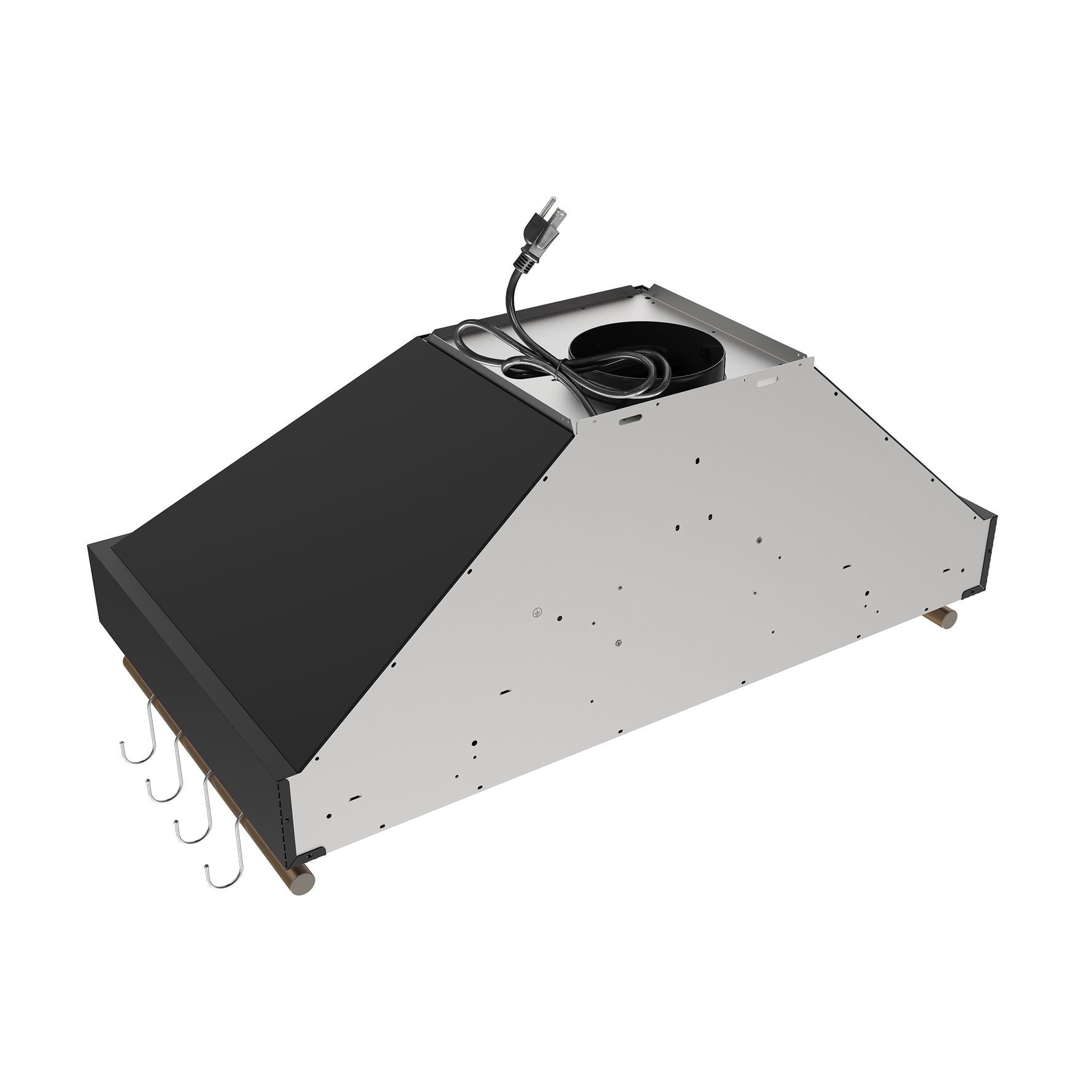Forno Venezia 36 Inch Wall-Mounted Range Hood in Black with Touch Controls and Baffle Filters - BonPrix Électroménagers