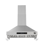 Forno Venezia 36 Inch Wall-Mounted Range Hood with Touch Controls and Baffle Filters - BonPrix Électroménagers