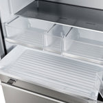 Forno Aosta 36-Inch French Door Refrigerator, Stainless Steel, 22.4 cu.ft, External Water Dispenser, Automatic Ice Maker, ENERGY STAR Certified - BonPrix Électroménagers