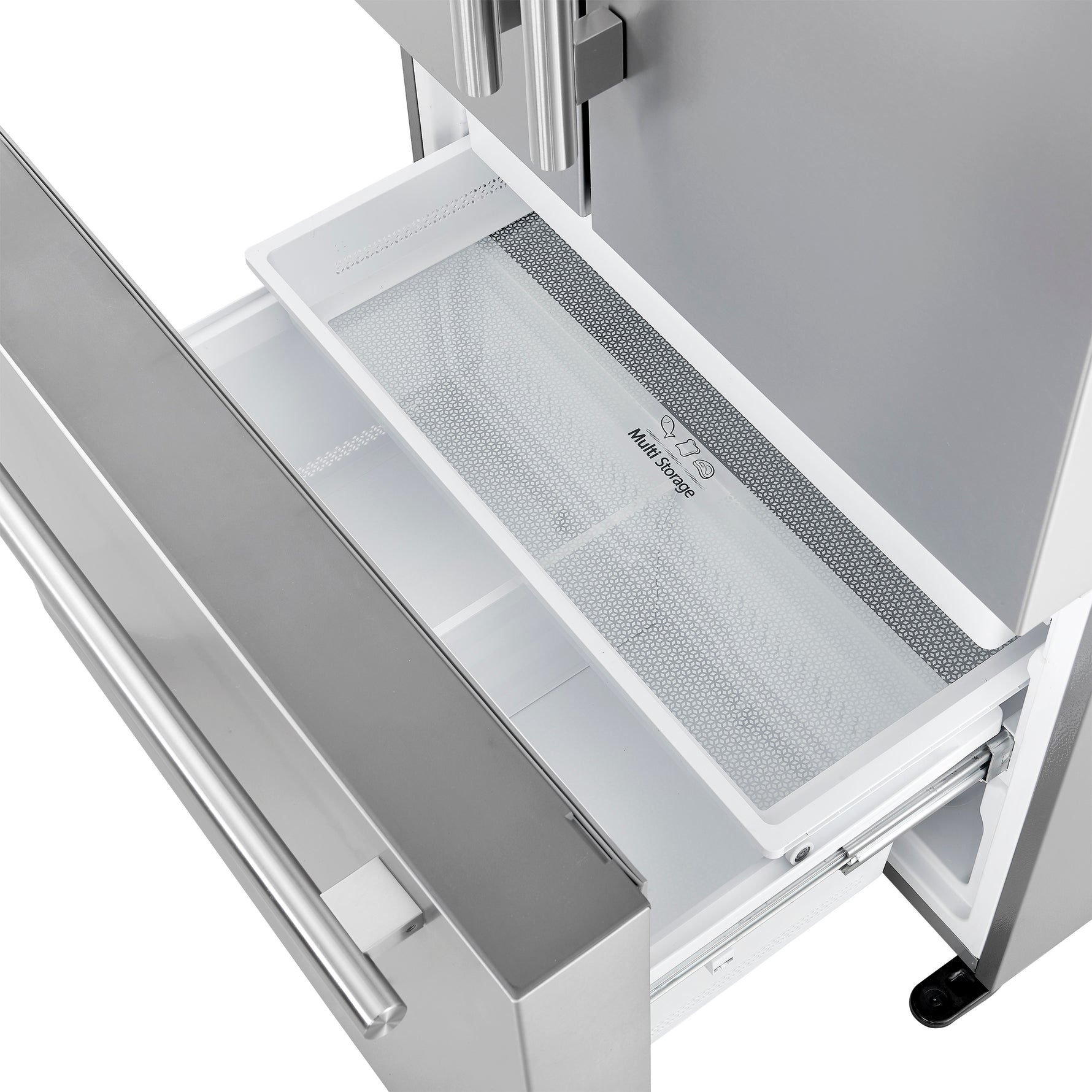 Forno Aosta 36-Inch French Door Refrigerator, Stainless Steel, 22.4 cu.ft, External Water Dispenser, Automatic Ice Maker, ENERGY STAR Certified - BonPrix Électroménagers