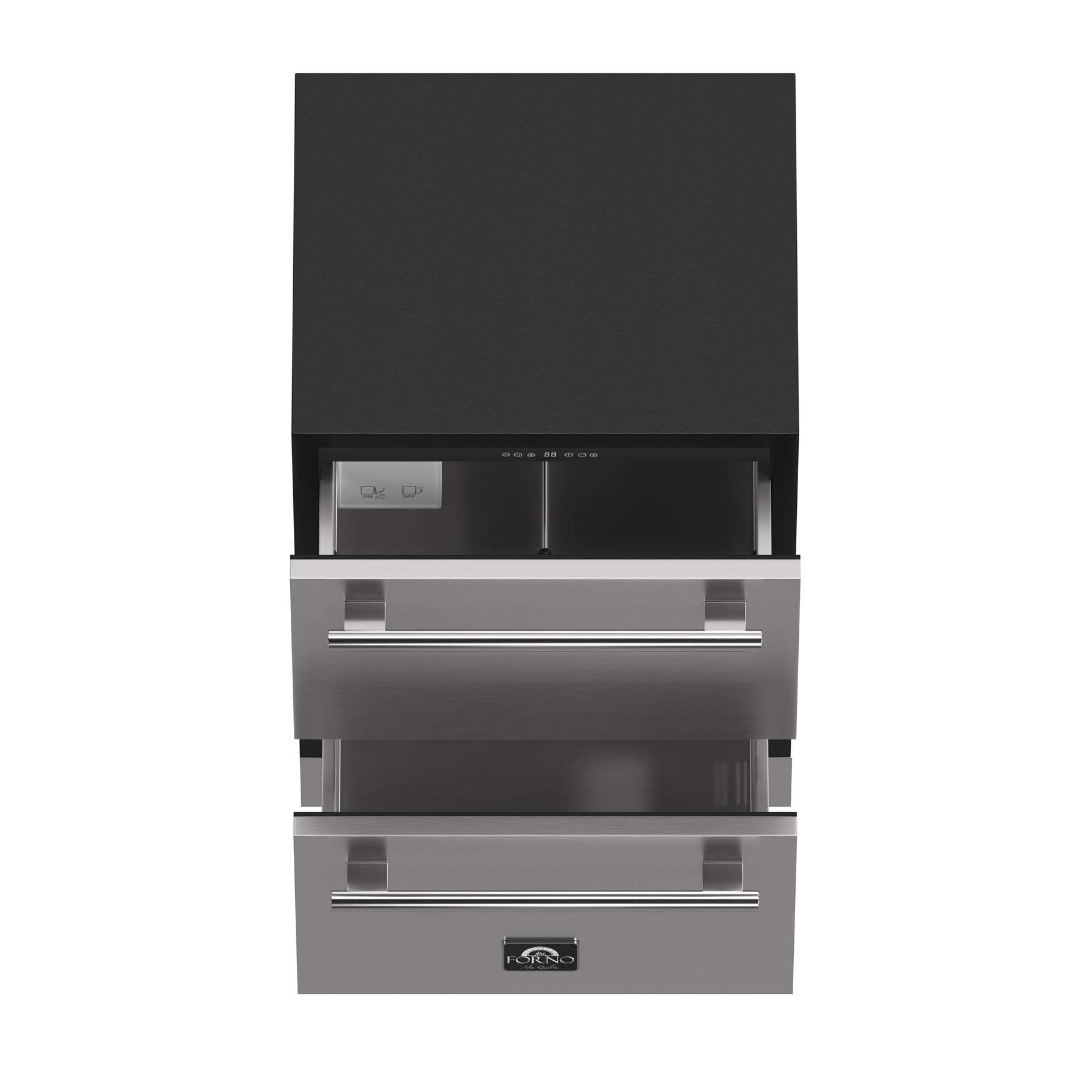 Forno Cosenza 24" Built-In Indoor/Outdoor Drawer Freezer with Ice Maker, 4.69 cu.ft. - BonPrix Électroménagers
