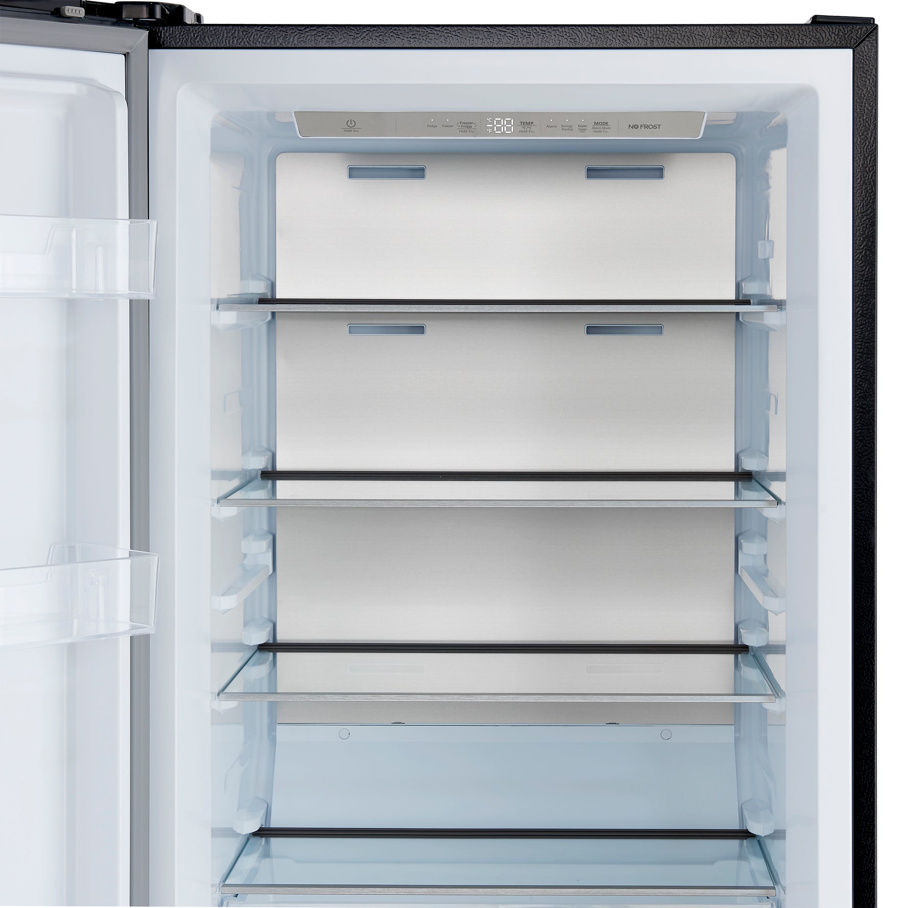 Forno Maderno 2-28-Inch Wide Convertible Refrigerator/Freezer in Black, Decorative Trim Grill, 27.2 cu.ft, 84-Inch High, ENERGY STAR Certified - BonPrix Électroménagers