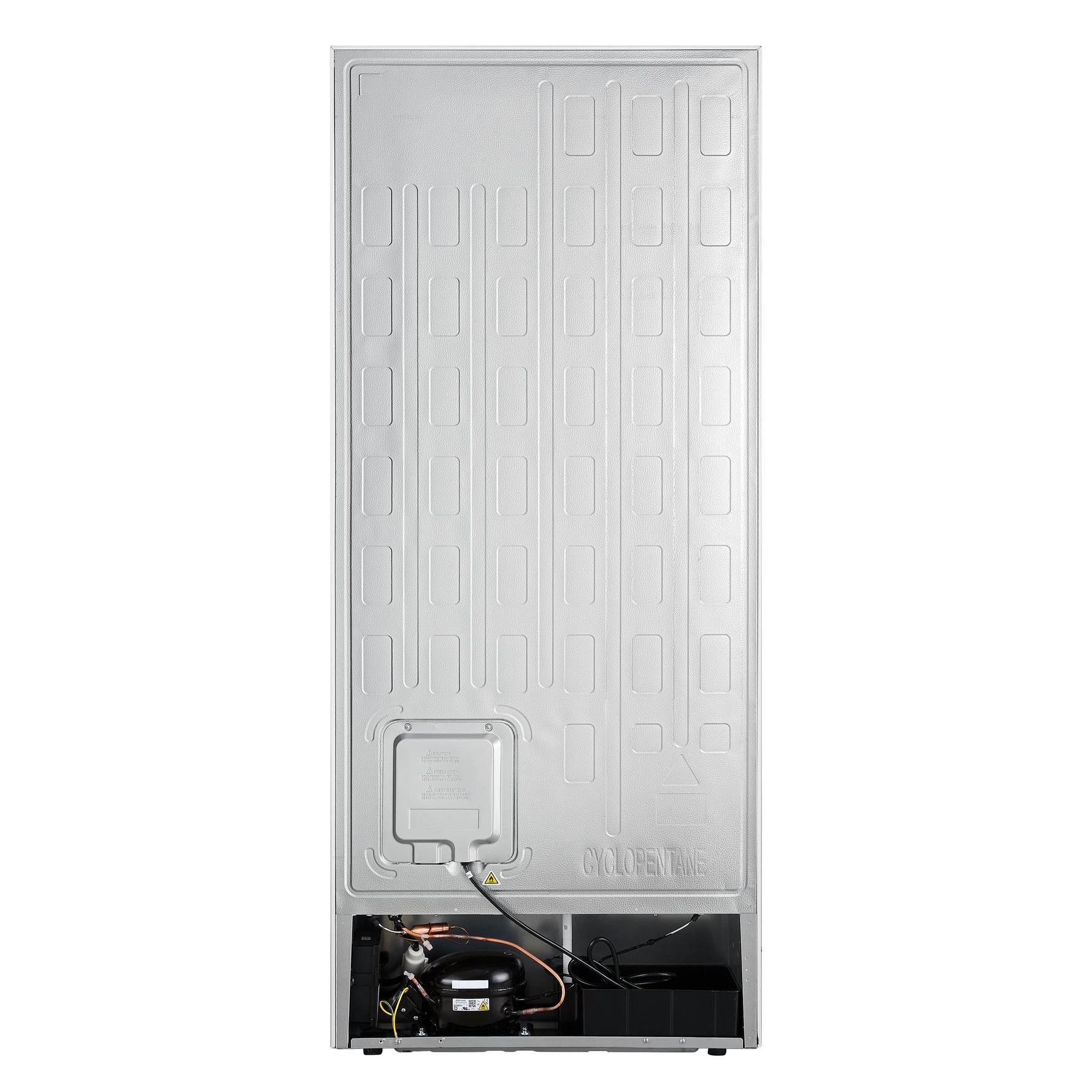 Forno Maderno 28-Inch Convertible Upright Freezer/Refrigerator in White with Antique Brass Handle, 13.6 cu.ft., Left Swing - BonPrix Électroménagers