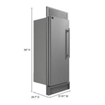 Forno Maderno 28" Built-In Convertible Refrigerator, 13.6 cu.ft. Left Swing with Decorative Grill - 32" Wide - BonPrix Électroménagers
