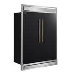 Forno Maderno 2-28-Inch Wide Convertible Refrigerator/Freezer in Black, Decorative Trim, 27.2 cu.ft, 84-Inch High, ENERGY STAR Certified - BonPrix Électroménagers