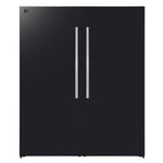 Forno Maderno 2-28-Inch Wide Convertible Refrigerator/Freezer in Black, Decorative Trim Grill, 27.2 cu.ft, 84-Inch High, ENERGY STAR Certified - BonPrix Électroménagers