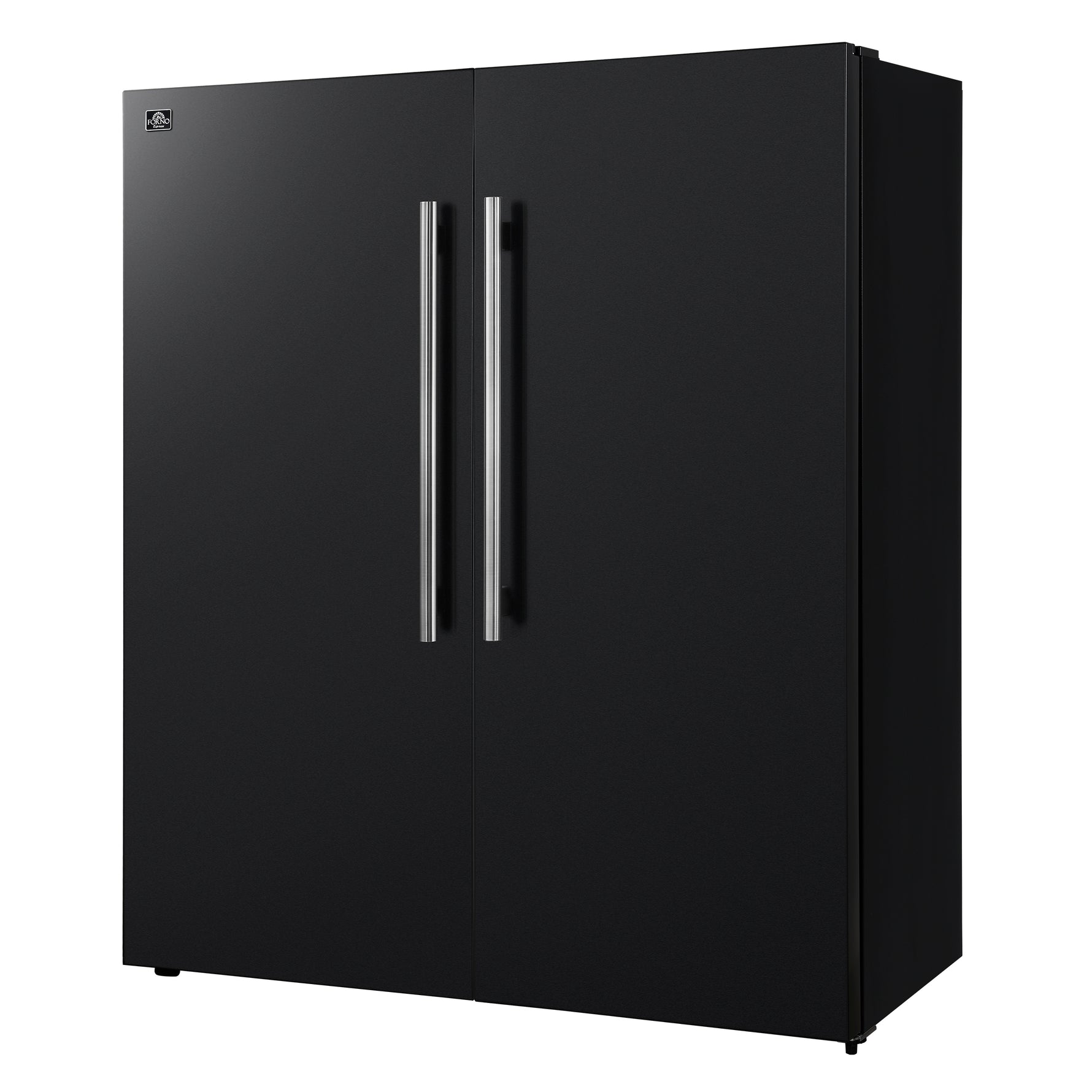 Forno Maderno 2-28-Inch Wide Convertible Refrigerator/Freezer in Black, Decorative Trim Grill, 27.2 cu.ft, 84-Inch High, ENERGY STAR Certified - BonPrix Électroménagers