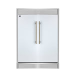 Forno Maderno 2-28-Inch Wide Convertible Refrigerator/Freezer in White, Decorative Trim, 27.2 cu.ft, 84-Inch High, ENERGY STAR Certified - BonPrix Électroménagers
