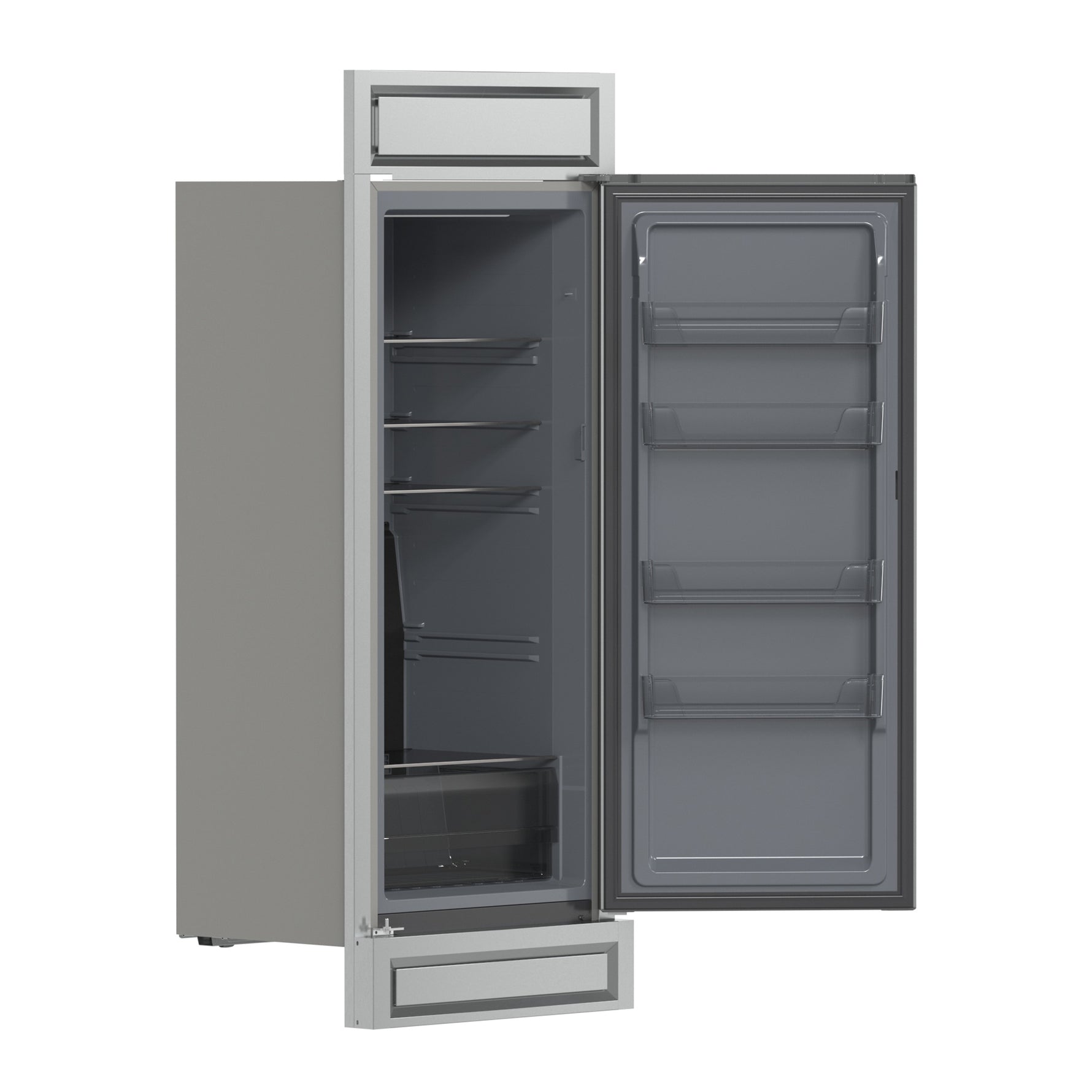 Forno Fortezza 32 Inch Right-Swing Convertible Refrigerator/Freezer with Trim Kit, Stainless Steel, Total No Frost - BonPrix Électroménagers