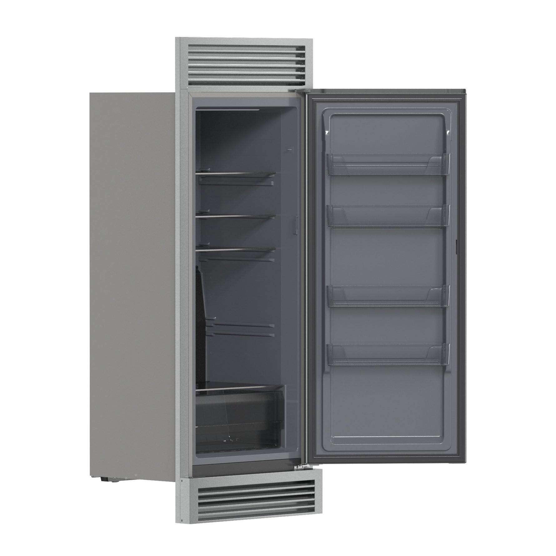 Forno Fortezza 32 Inch Right-Swing Convertible Refrigerator/Freezer with Trim Grill, Stainless Steel, Total No Frost - BonPrix Électroménagers