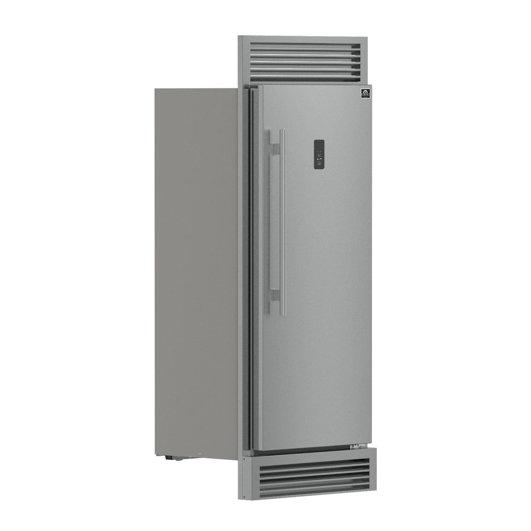 Forno Fortezza 32 Inch Right-Swing Convertible Refrigerator/Freezer with Trim Grill, Stainless Steel, Total No Frost - BonPrix Électroménagers