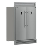 Forno Fortezza 60 Inch Convertible Refrigerator/Freezer with Trim Grill, Stainless Steel, Total No Frost, with Automatic Ice Maker - BonPrix Électroménagers