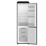 Forno Storico 22-Inch Retro bottom freezer Fridge in Black, 9 cu.ft, copper-tone handle - BonPrix Électroménagers