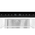 Custodia 48" Bottom Freezer combo, 20.6 cf., Ice Maker, Total No frost, Black, Antique Brass handles