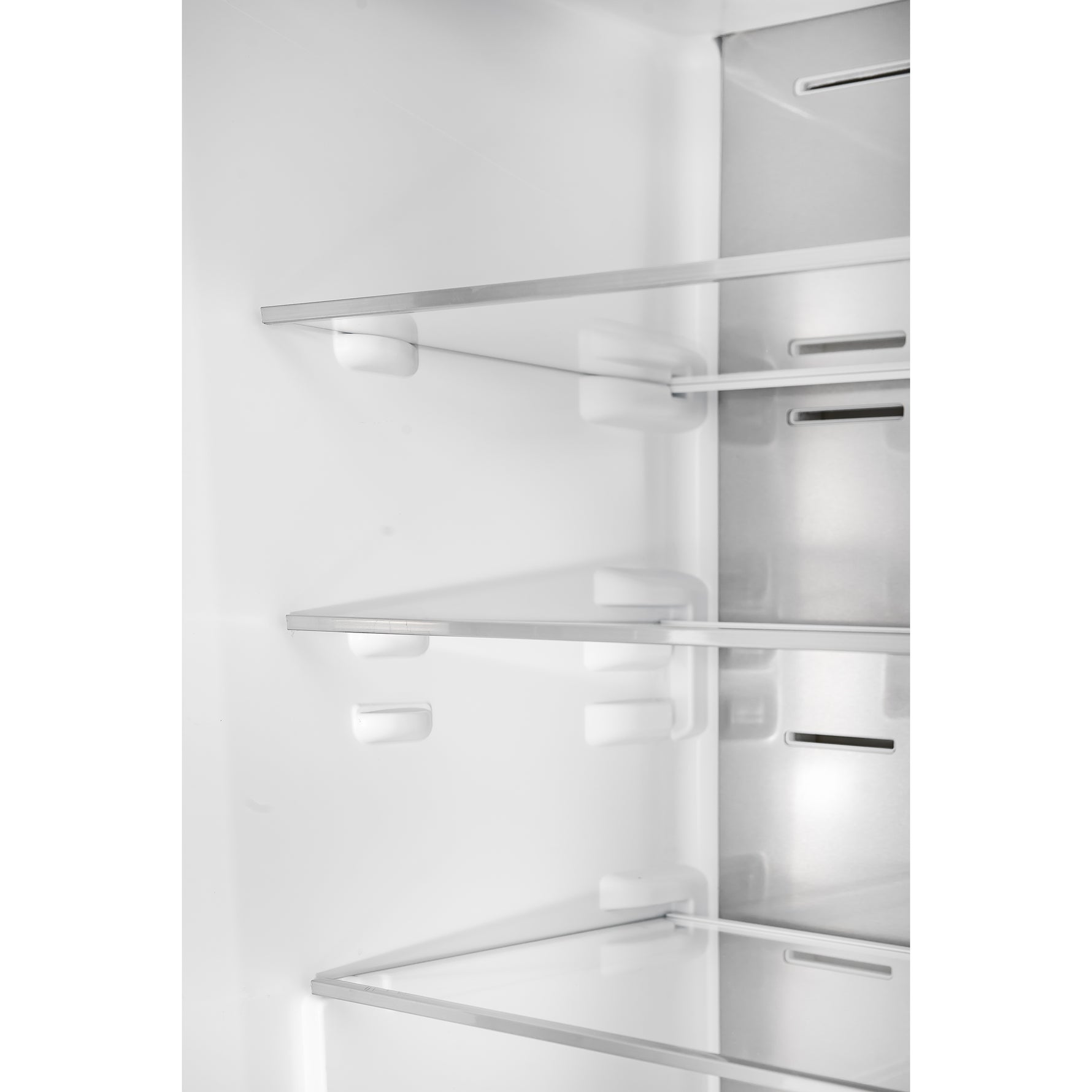 Custodia 48" Bottom Freezer combo, 20.6 cf., Ice Maker, Total No frost, Black, Antique Brass handles