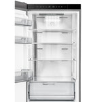Custodia 24" Bottom Freezer, 10.3 cf., Left Swing, Ice Maker, Total No frost, Stainless Steel handles