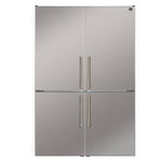 Custodia 48" Bottom Freezer combo, 20.6 cf., Ice Maker, Total No frost, Stainless Steel handles