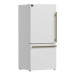 Forno Milano 2-Piece 62-Inch Freestanding Dual Bottom Freezer Refrigerator, White – 34.4 cu.ft, Touch Control, Ice Maker - BonPrix Électroménagers