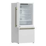 Forno Milano 2-Piece 62-Inch Freestanding Dual Bottom Freezer Refrigerator, White – 34.4 cu.ft, Touch Control, Ice Maker - BonPrix Électroménagers