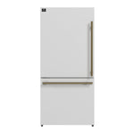 Forno Milano 2-Piece 62-Inch Freestanding Dual Bottom Freezer Refrigerator, White – 34.4 cu.ft, Touch Control, Ice Maker - BonPrix Électroménagers