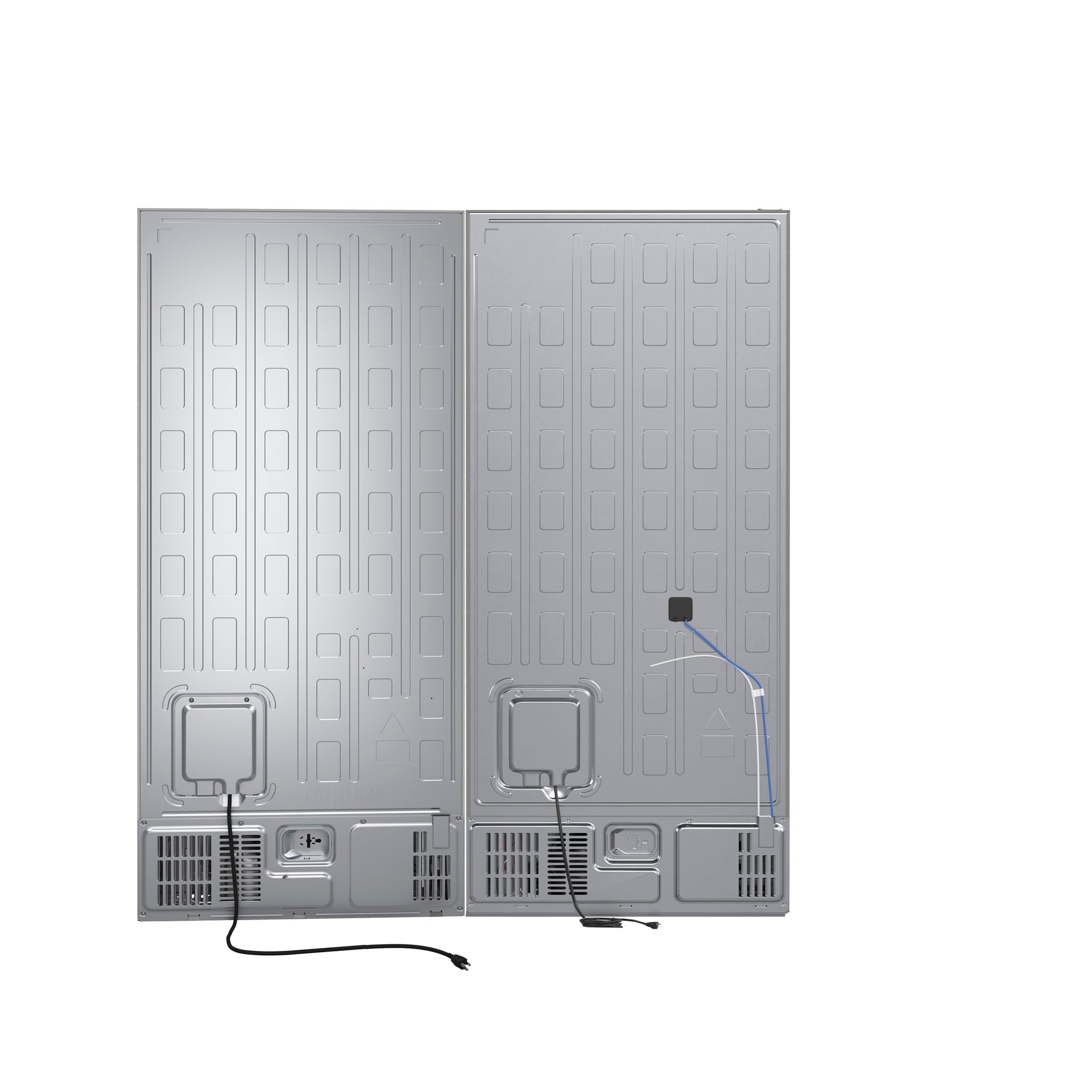 Forno Milano 2-Piece 62-Inch Freestanding Dual Bottom Freezer Refrigerator, Stainless Steel – 34.4 cu.ft, Touch Control, Ice Maker