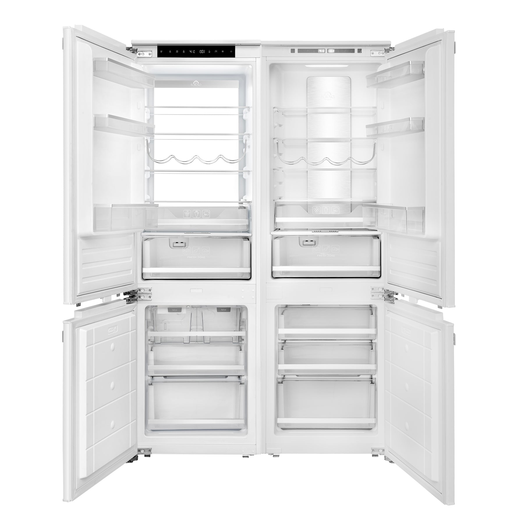 Rivestito 42 Inch Panel Ready Double Bottom Freezer, 16.9 cu. ft., Ice Maker, Total No Frost, Fast Cool & Fast Freeze - BonPrix Électroménagers