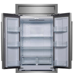 Forno Gallipoli 30-Inch French Door Refrigerator, 17.5 cu.ft Capacity, Modern Decorative Grill, 34-Inch Width, Stainless Steel, No Frost Technology, Energy Efficient