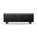 Forno Evoluto Tavolo 51-Inch Smart Coffee Table with Wood-Accent Sides – Dual Cooling Zones, Wireless Charging Pad & Built-In Bluetooth Speakers - BonPrix Électroménagers