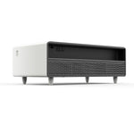 Forno Evoluto Tavolo 51-Inch White Smart Coffee Table – Dual Refrigerator Drawers, Bluetooth 5.0 Audio, Wireless Charging & RGB Ambient Light - BonPrix Électroménagers