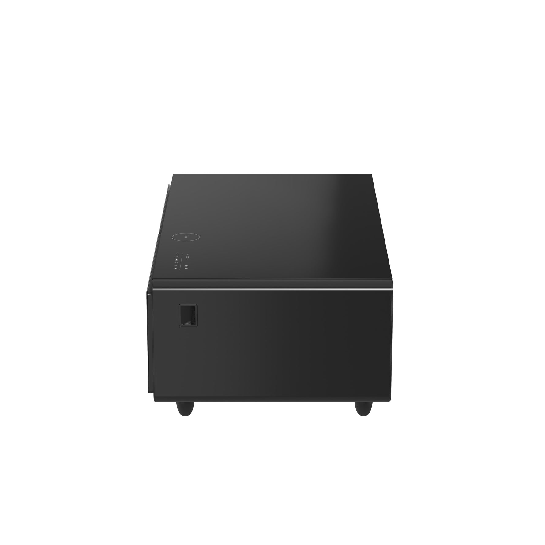 Forno Evoluto Tavolo 51-Inch Black Smart Coffee Table – Dual Refrigerator Drawers, Bluetooth 5.0 Audio, Wireless Charging & RGB Ambient Light - BonPrix Électroménagers