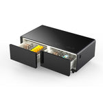 Forno Evoluto Tavolo 51-Inch Black Smart Coffee Table – Dual Refrigerator Drawers, Bluetooth 5.0 Audio, Wireless Charging & RGB Ambient Light - BonPrix Électroménagers