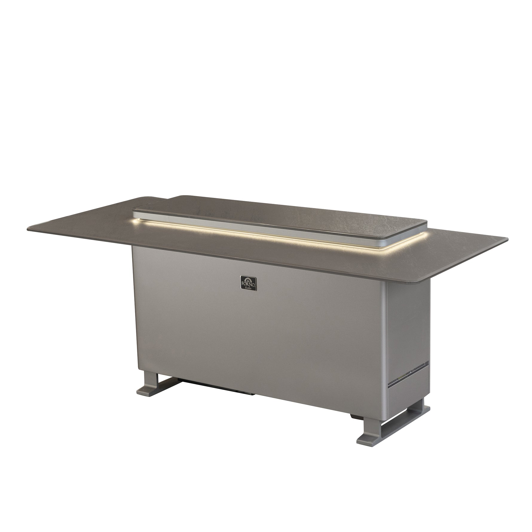 Elevato Smart Bar Table, Sandstone Black, 5.3 cu.ft fridge and freezer with Bluetooth control - BonPrix Électroménagers