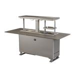 Elevato Smart Bar Table, Sandstone Black, 5.3 cu.ft fridge and freezer with Bluetooth control - BonPrix Électroménagers