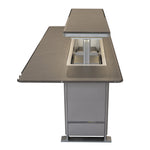 Elevato Smart Bar Table, Sandstone Black, 5.3 cu.ft fridge and freezer with Bluetooth control - BonPrix Électroménagers
