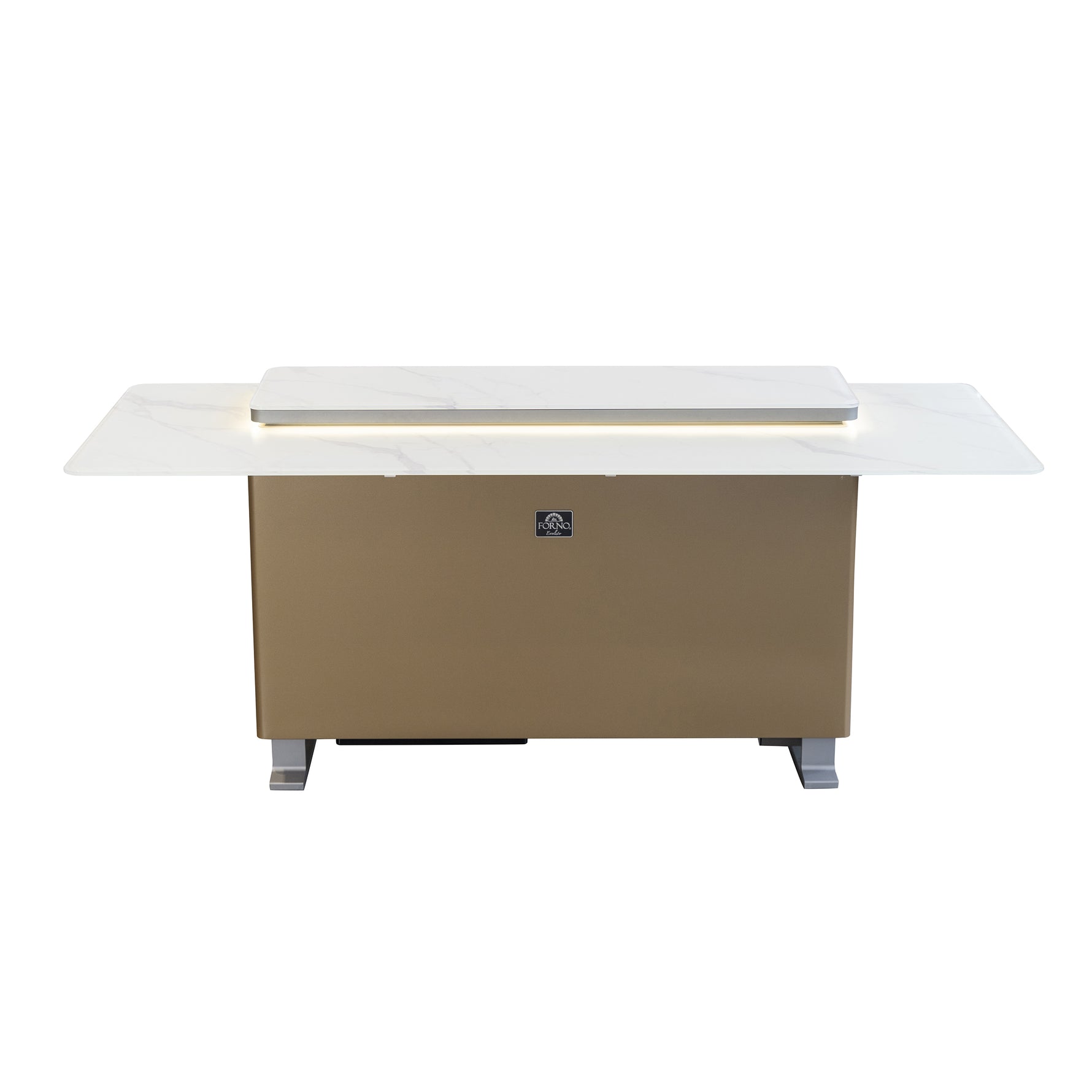 Elevato Smart Bar Table in White, 5.3 cu.ft fridge and freezer with Bluetooth control - BonPrix Électroménagers