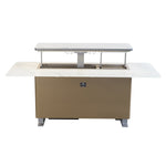 Elevato Smart Bar Table in White, 5.3 cu.ft fridge and freezer with Bluetooth control - BonPrix Électroménagers