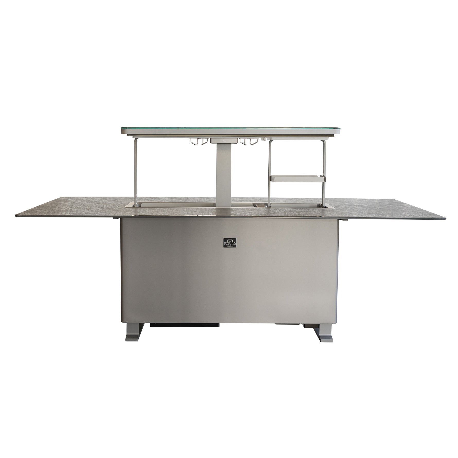 Cinetico Smart Dining Table, Sandstone Black, 5.3 cu.ft fridge and freezer with Bluetooth control - BonPrix Électroménagers