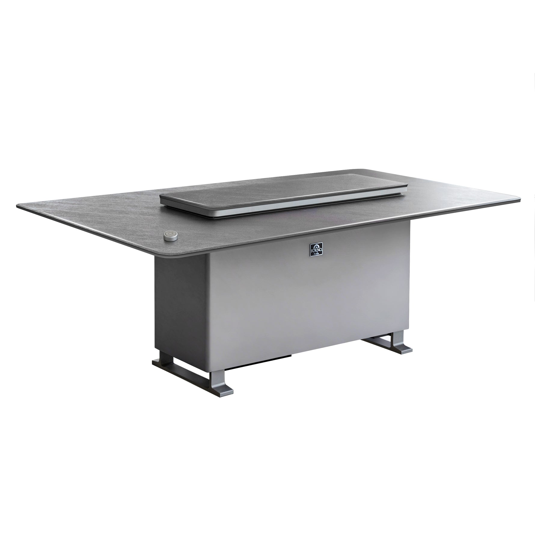 Cinetico Smart Dining Table, Sandstone Black, 5.3 cu.ft fridge and freezer with Bluetooth control - BonPrix Électroménagers