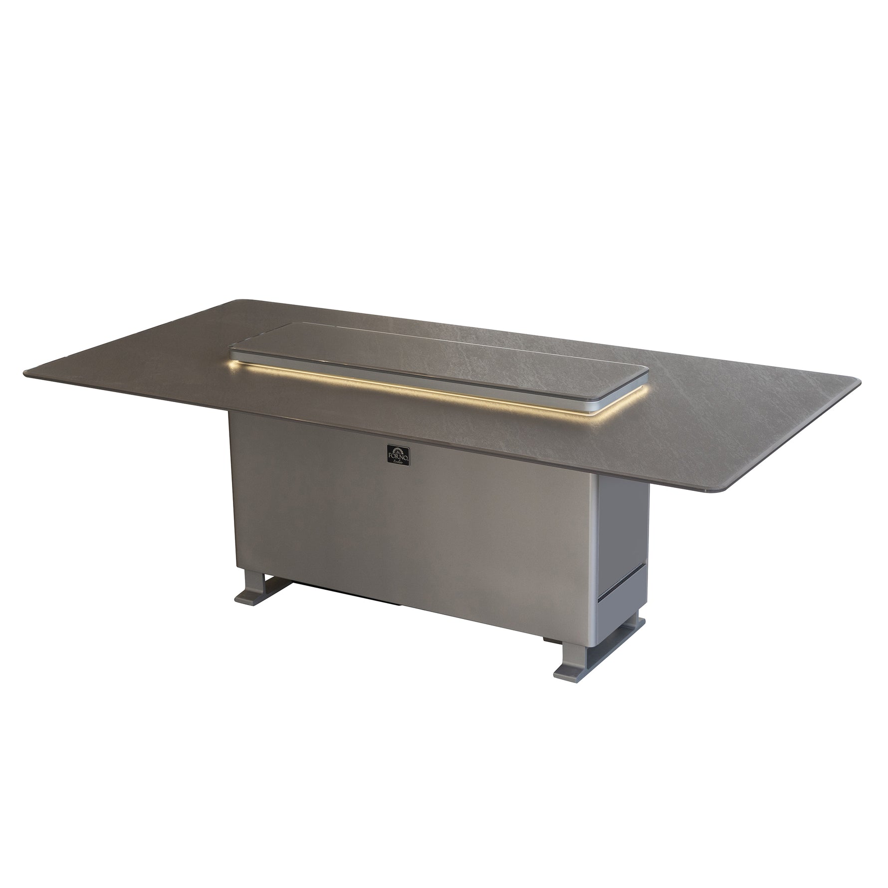 Cinetico Smart Dining Table, Sandstone Black, 5.3 cu.ft fridge and freezer with Bluetooth control - BonPrix Électroménagers