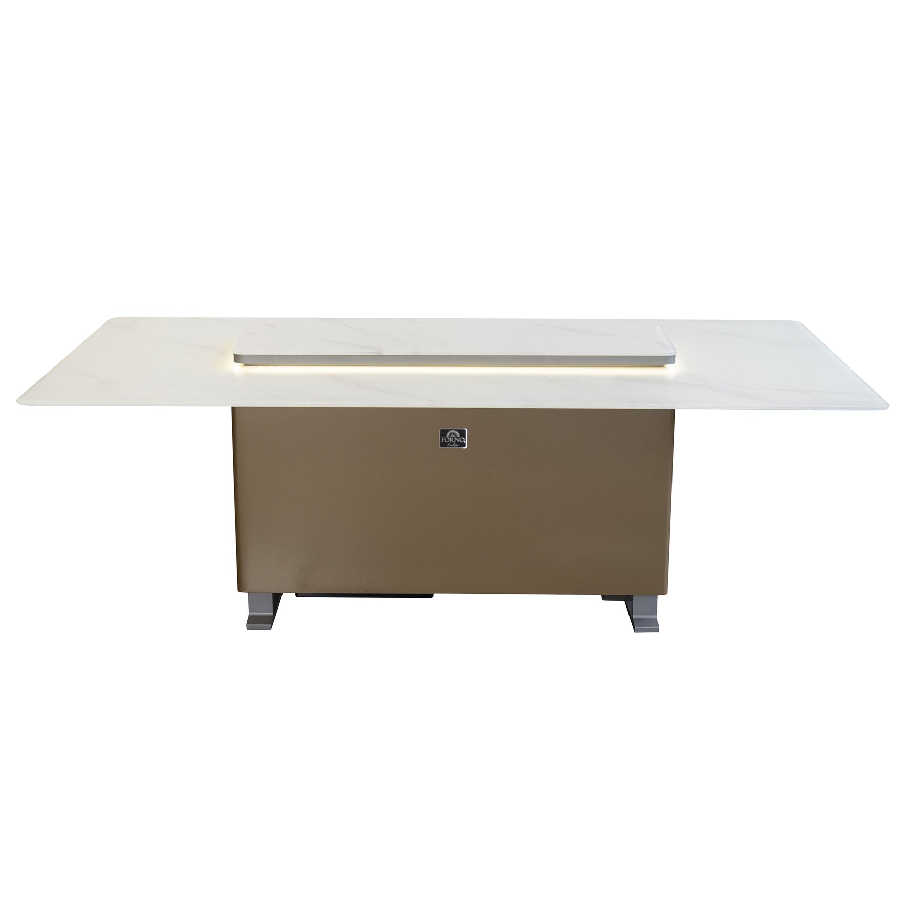 Cinetico Smart Dining Table in White, 5.3 cu.ft fridge and freezer with Bluetooth control - BonPrix Électroménagers