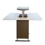 Cinetico Smart Dining Table in White, 5.3 cu.ft fridge and freezer with Bluetooth control - BonPrix Électroménagers
