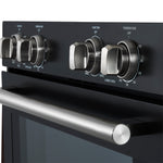 Forno Vomero 30-Inch Double Wall Oven, Black, 10 cu.ft Total Capacity, 7100W Convection, Mechanical Controls, Manuel Steam Clean - BonPrix Électroménagers