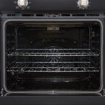 Forno Vomero 30-Inch Wall Oven, Black, 5 cu.ft Capacity, 3550 Watts Convection, Mechanical Controls, Manuel Steam Clean - BonPrix Électroménagers