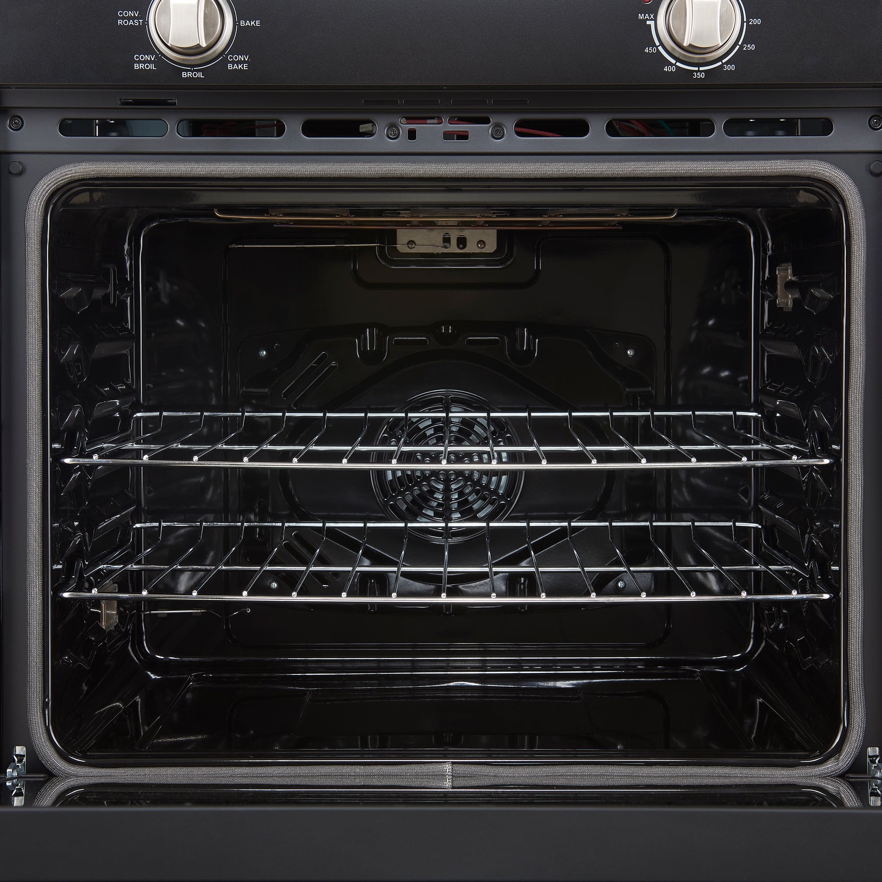 Forno Vomero 30-Inch Wall Oven, Black, 5 cu.ft Capacity, 3550 Watts Convection, Mechanical Controls, Manuel Steam Clean - BonPrix Électroménagers