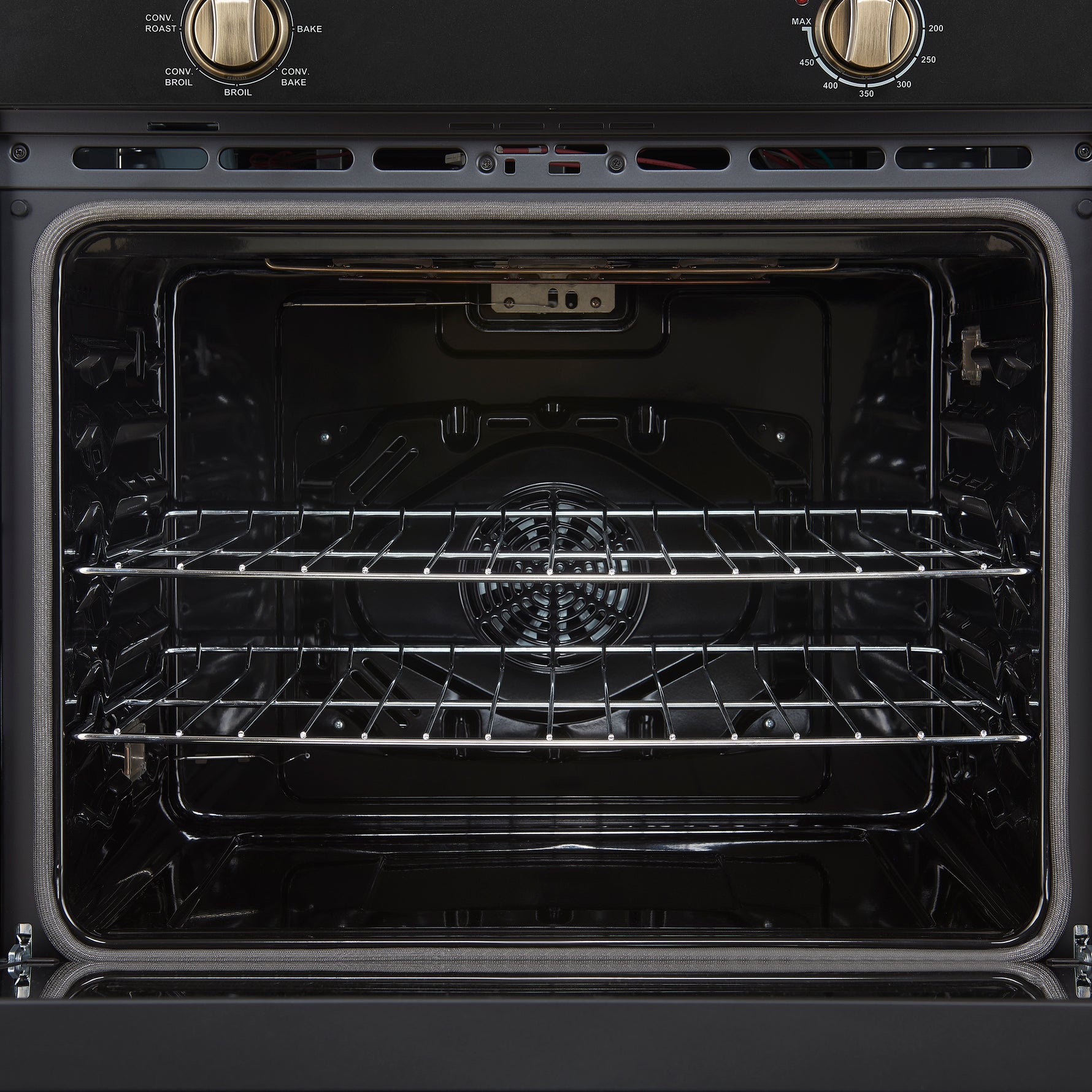 Forno Vomero 30-Inch Wall Oven, Black, 5 cu.ft Capacity, 3550 Watts Convection, Mechanical Controls, Manuel Steam Clean - BonPrix Électroménagers